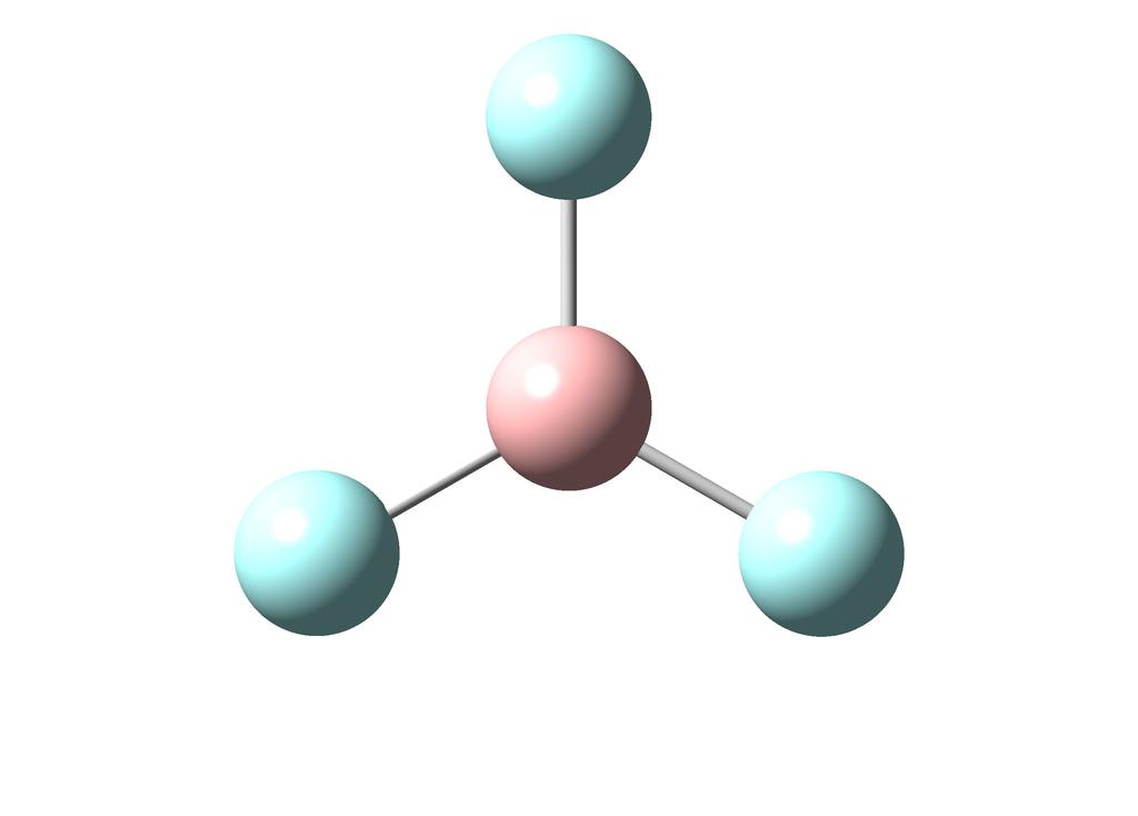 3 sets of bonds, no lone pair In BF 3 there are three sets of bonds connecting the central atom (B) with the fluorine atoms (F).