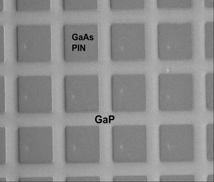 New Samples SEM of GaAs/GaP bonded interface PIN diodes transferred