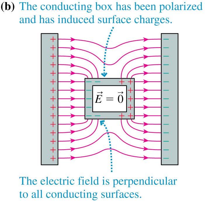 to exclude electric fields from a