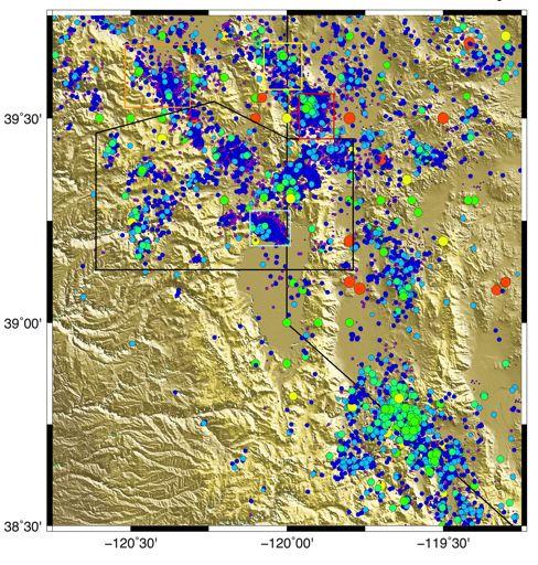 Data! 21,356 earthquake events in Nevada