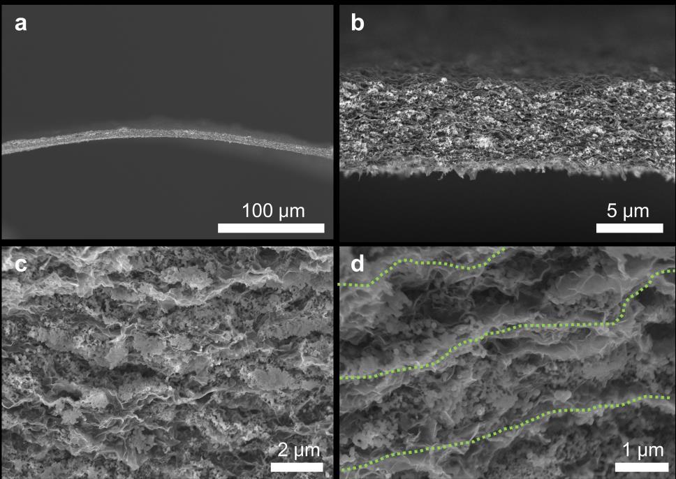 Figure S1. (a-d) SEM images at different magnifications of G-Si.
