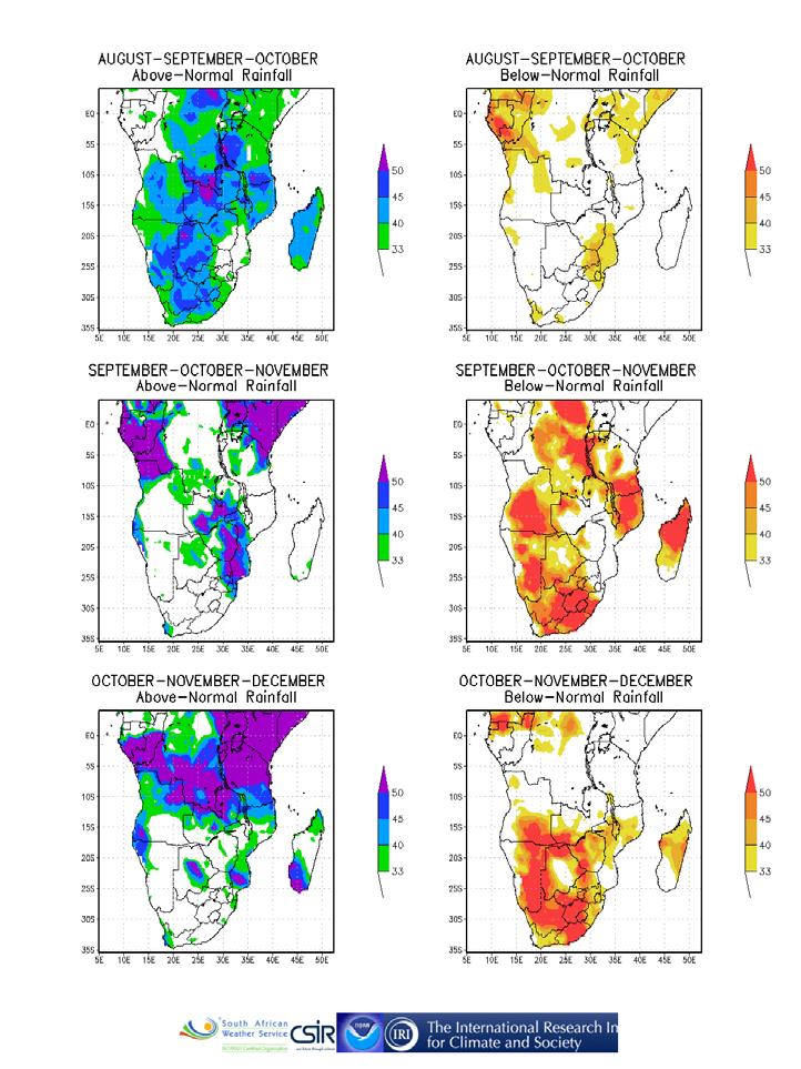 Figure 3 is an accumulation of 10-day rainfall surfaces created by a combination of ARC-ISCW and South African Weather Service automatic weather station data with satellite rainfall estimates from