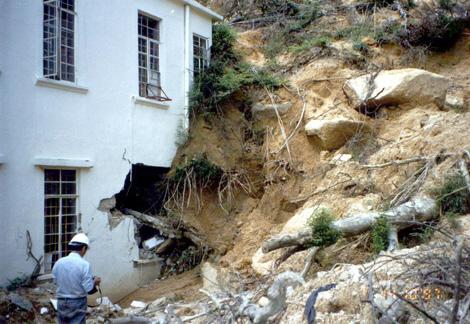 Landslide Damages on