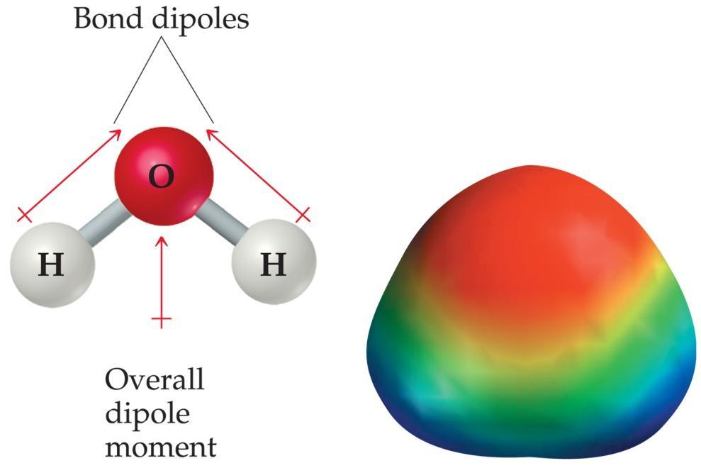 REVIEW Polarity By adding the individual bond dipoles,