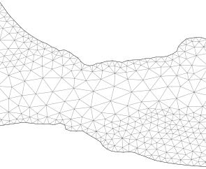 Basic ideas of flow and sediment modelling 12 1D, 2D and 3D hydrodynamic models c) 3D mesh a) 1D mesh b) 2D mesh