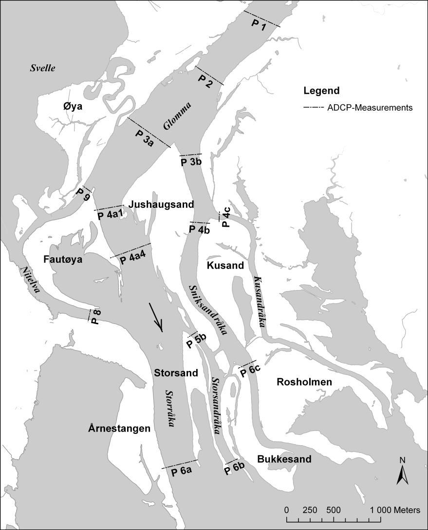 4. RANS Modelling study for Lake Øyeren's delta 27 NVE's ADCP