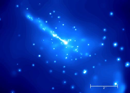 Chandra X- ray Image of Cen A X- ray jet and X-