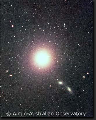 of M87 elliptical galaxy (light