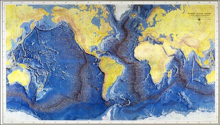 New oceanic crust is formed Undersea mountain chain is