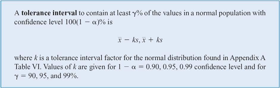 4-8 Other Interval Estimates for a Single Sample 4-8.