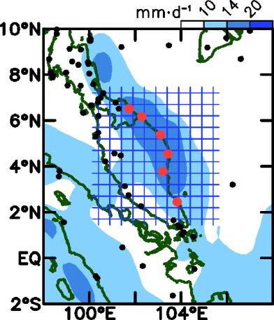 the daily 0.5 0.5 calibrated TRMM over Vietnam.