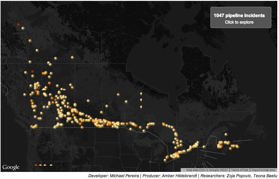 Pipeline map: Any incidents near you?
