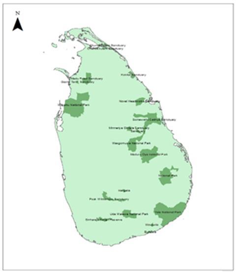Figure 1: Map of Konduruwawa area Figure 2: Forest shape file Similarly, tank,