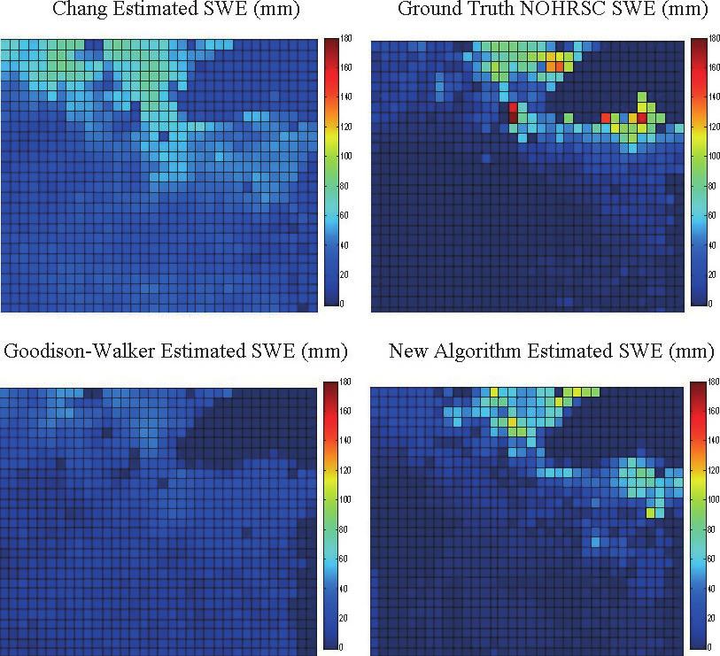 APPLICATION OF SATELLITE MICROWAVE IMAGES IN ESTIMATING SNOW WATER EQUIVALENT FIGURE 12.