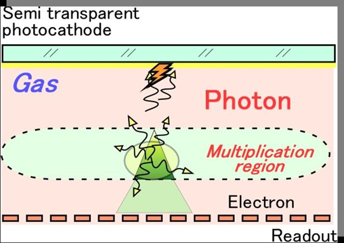 bialkali photocahode is lower than that of CsI.