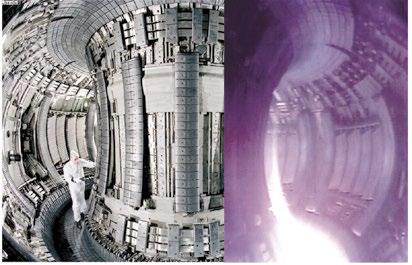 3 Figure 1.1. Plasma chamber of JET, showing the inner wall of the fusion reactor.
