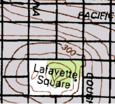See figure below for an example. From left to right, the North-South streets shown are Buchannan (1), Laguna (2), Octavia (3), Gough (4) and Franklin (5).