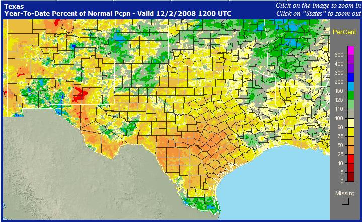 While it may be difficult to characterize the fuel conditions for each square mile of a state as large as Texas, it is possible to identify significant trends in fuel conditions at a Predictive