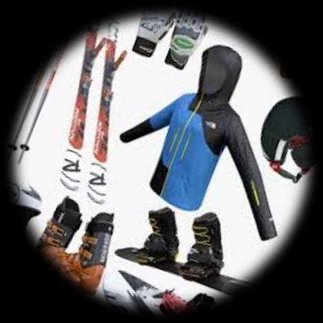Mega Ski, has sales of ski equipment