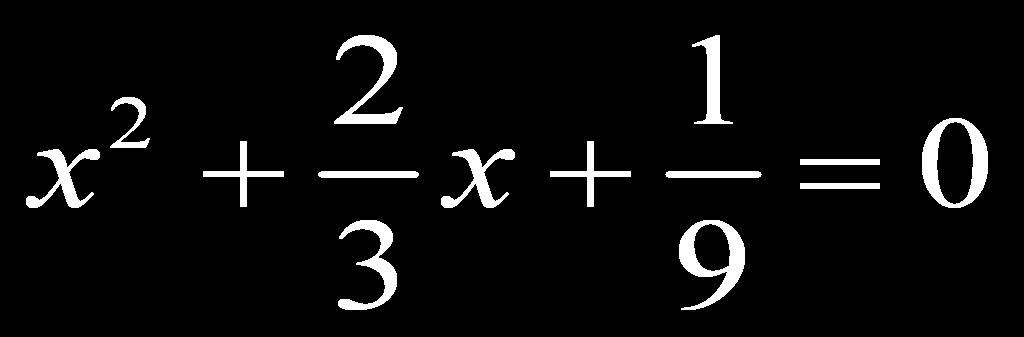 Ex 7: Solving Quadratic Equations by