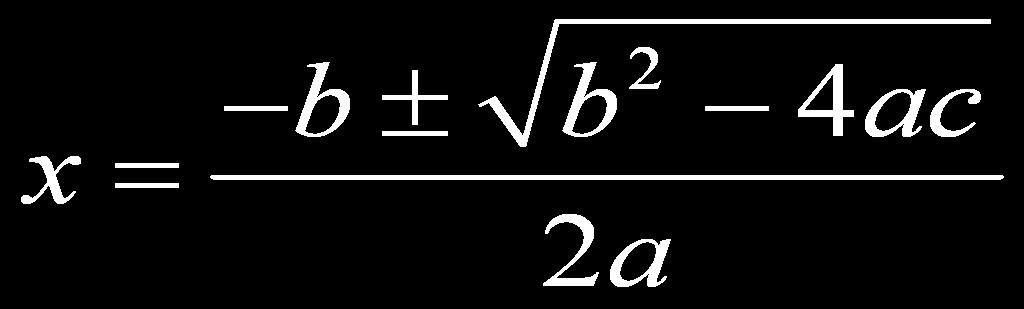 Ex 5: Solving Quadratic Equations Using the Quadratic Formula For any quadratic equation, the solution(s) are. Step 1: Write the equation in standard form.
