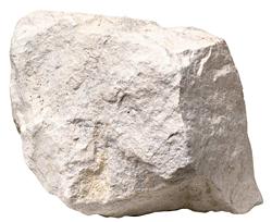 Chalk is a very fine-grained, soft, white bioclastic limestone made of the shells and