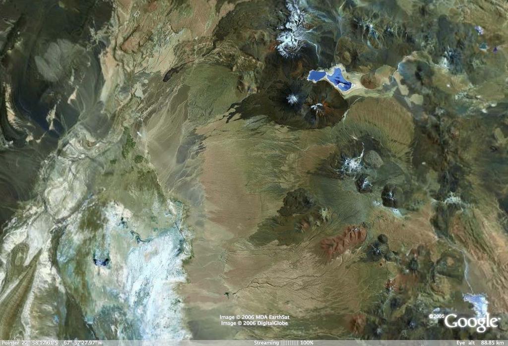 San Pedro de Atacama 2400 m Site Sairecabur 5500 m Toco 5600 m Chajnanto 5600 m NANTEN 4800 m