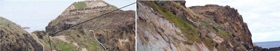 Coastal Geology Basaltic and fragmented lavas, granite