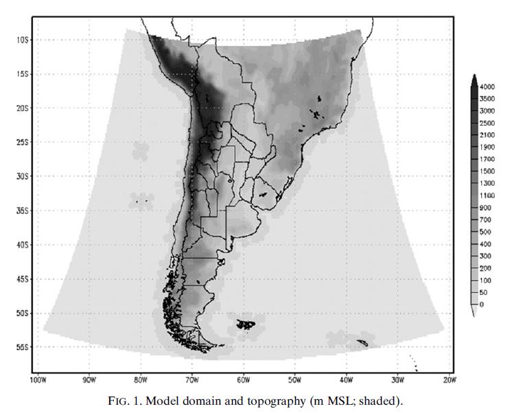 Configuration WRF LETKF Real observation experiments in South America Settings of the real observations