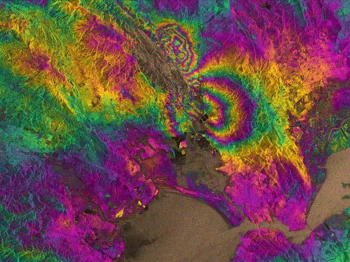 Sentinel-1A Interferogram Napa Valley Earthquake, California processed by: Yngvar Larsen,