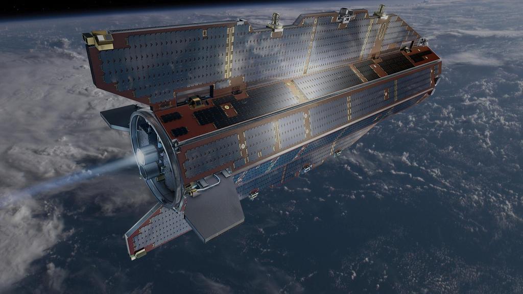 GOCE: Gravity and Ocean Circulation First gravity gradiometer in space Active air drag control (ion