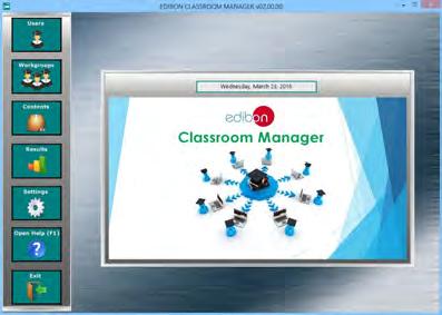 Instructor Software (EDIBON Classroom Manager -ECM) totally integrated with the Student Software (EDIBON Student Labsoft -ESL).