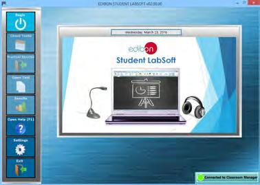 Optional Student Software -ESL. EDIBON Student Labsoft (Student Software).