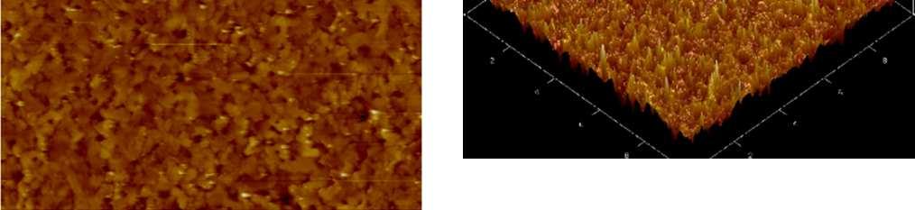 AFM height images and 3D