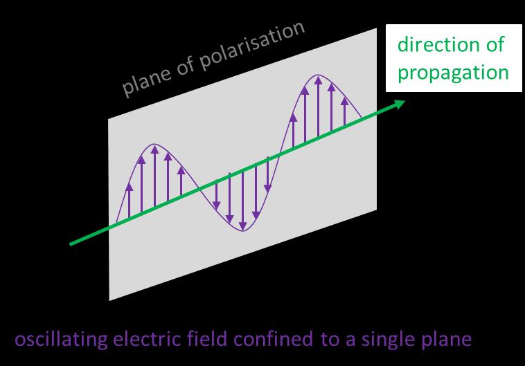 Fig. 3. Linearly r plane plarized light.