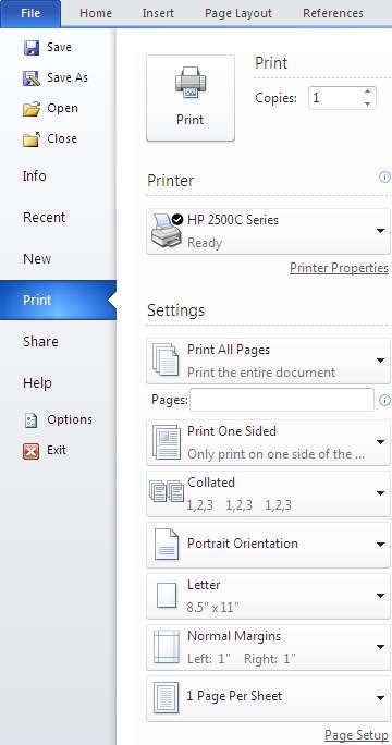 - Copies: chọn số bản in - Printer : chọn t n máy in tương ứng đã được cài đặt trong Windows.