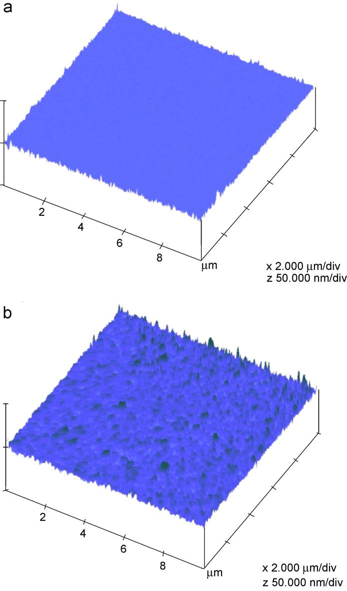 558 ARTICLE IN PRESS J. Wu et al. / Journal of Physics and Chemistry of Solids 69 (2008) 555 560 Fig. 5. AFM images of the surface topography for the non-plasma-treated and the post-plasma-treated SiOF films.