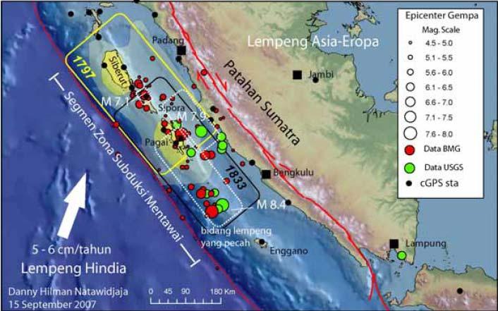 Several major earthquakes occur