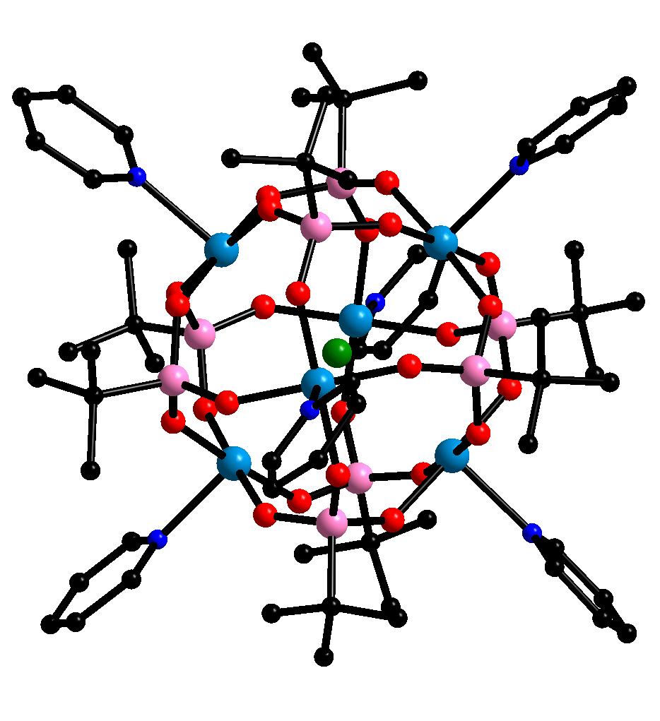 Figure S1. Crystal structure of the hexanuclear complex [2][Mn III (Cl) 4 ] 5H 2 O. Disordered charge-balancing [Mn III (Cl) 4 ] species and solvents are omitted for clarity. Figure S2.