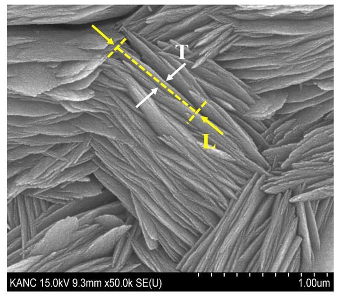 Fig. S3: Magnified SEM image of a 2D CuO nanosheet film. Fig.