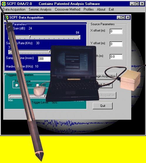 Description Seismic CPT System Seismic Cone Penetration Testing (SCPT) has proven to be a very valuable geotechnical tool in facilitating the determination of low strain in-situ compression (P) and