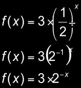 growth function If 0 < a < 1, then f is an exponential decay function 28 Properties of an Exponential Growth Function Example f(x) ) = 3 2 x Properties of an exponential growth