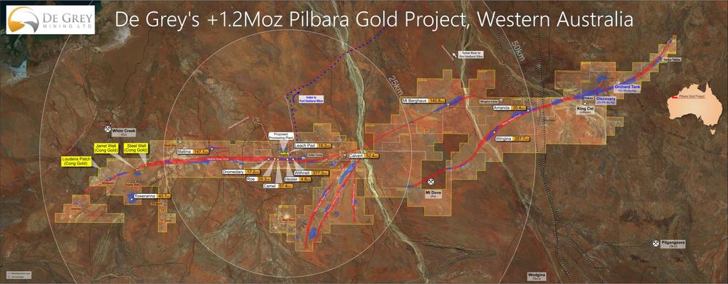 Pilbara Gold Project Background The +1.