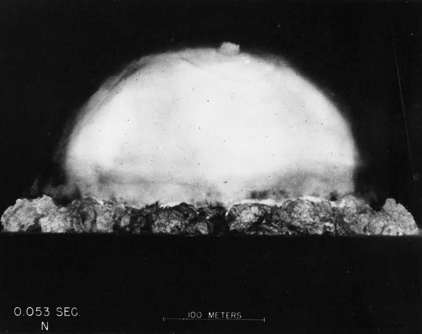 two seconds. The explosive power was equivalent to 18.6 kilotons of TNT.