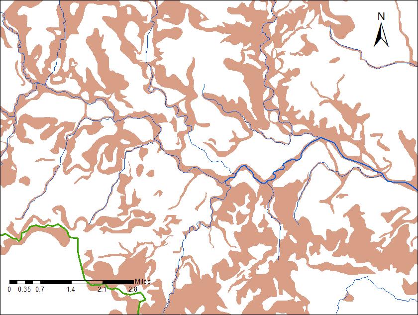 Figure 7: Clay Soils in the San Marcos Subbasin It was then decided to look at the soil characteristics of the Lower Colorado Cummins Subbasin which is directly to the east of the San Marcos