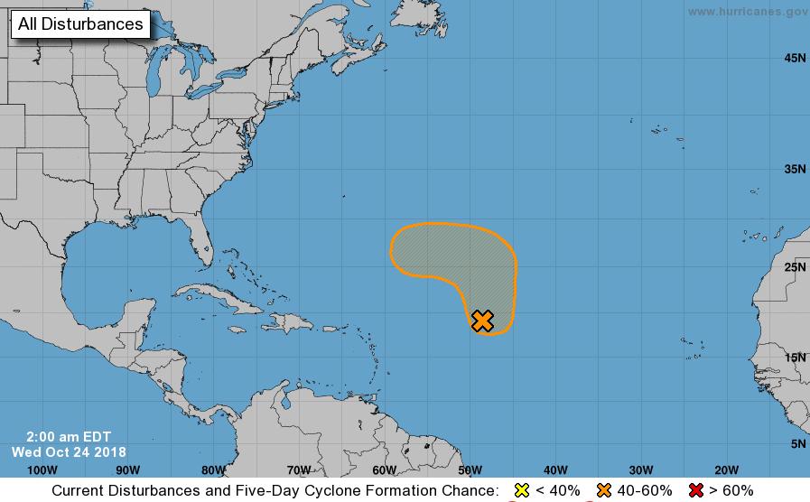 Tropical Outlook Atlantic Disturbance 1 (as of 5:00 a.m.