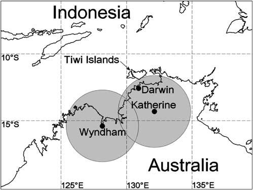 Table 1. DAWEX Optical Site Information and Distances to the Tiwi Islands Site Coordinates Emissions Institution Range to Tiwi Islands, km Darwin 12.5 S, 130.