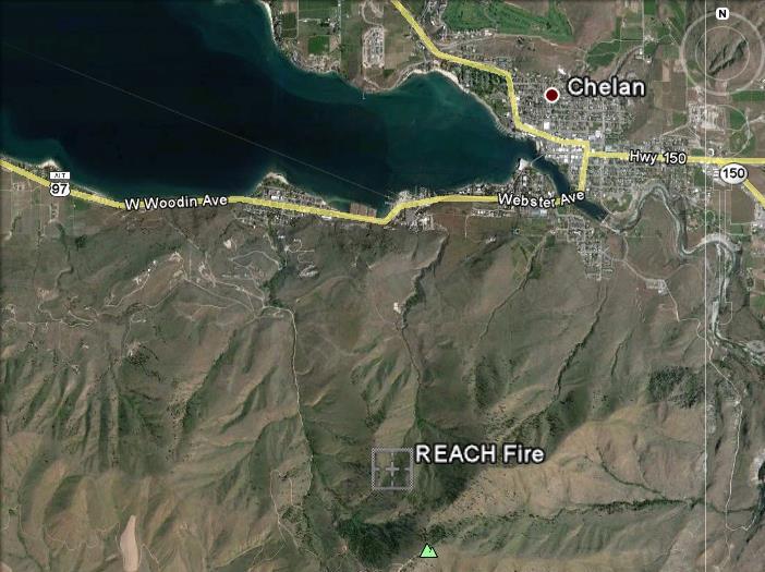 Reach Complex WA Fire Name (County) Location Acres burned % Contained FMAG Evacuations Structures Lost / Threatened Fatalities / Injuries Reach Complex (Chelan County) Chelan (pop.