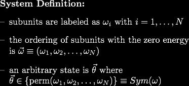 Model of Permutations Let s define the system more