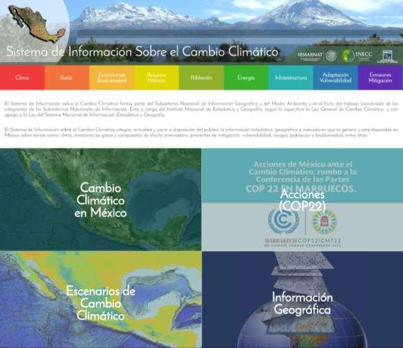 System on Climate Change Public online geospatial